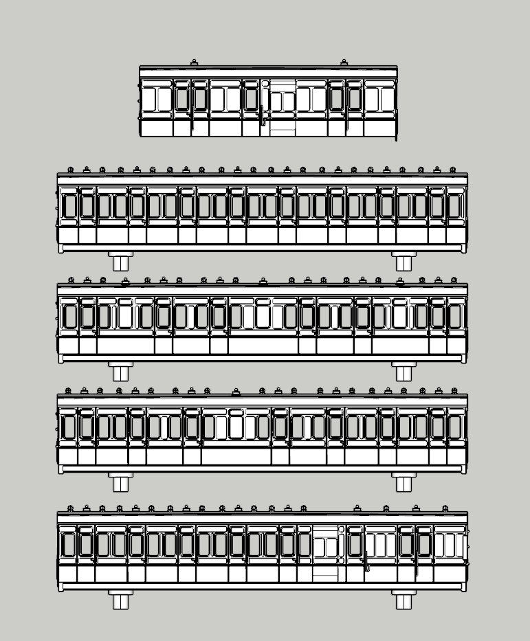 (image for) (N) LSWR 4 1/2 Coach Bundle